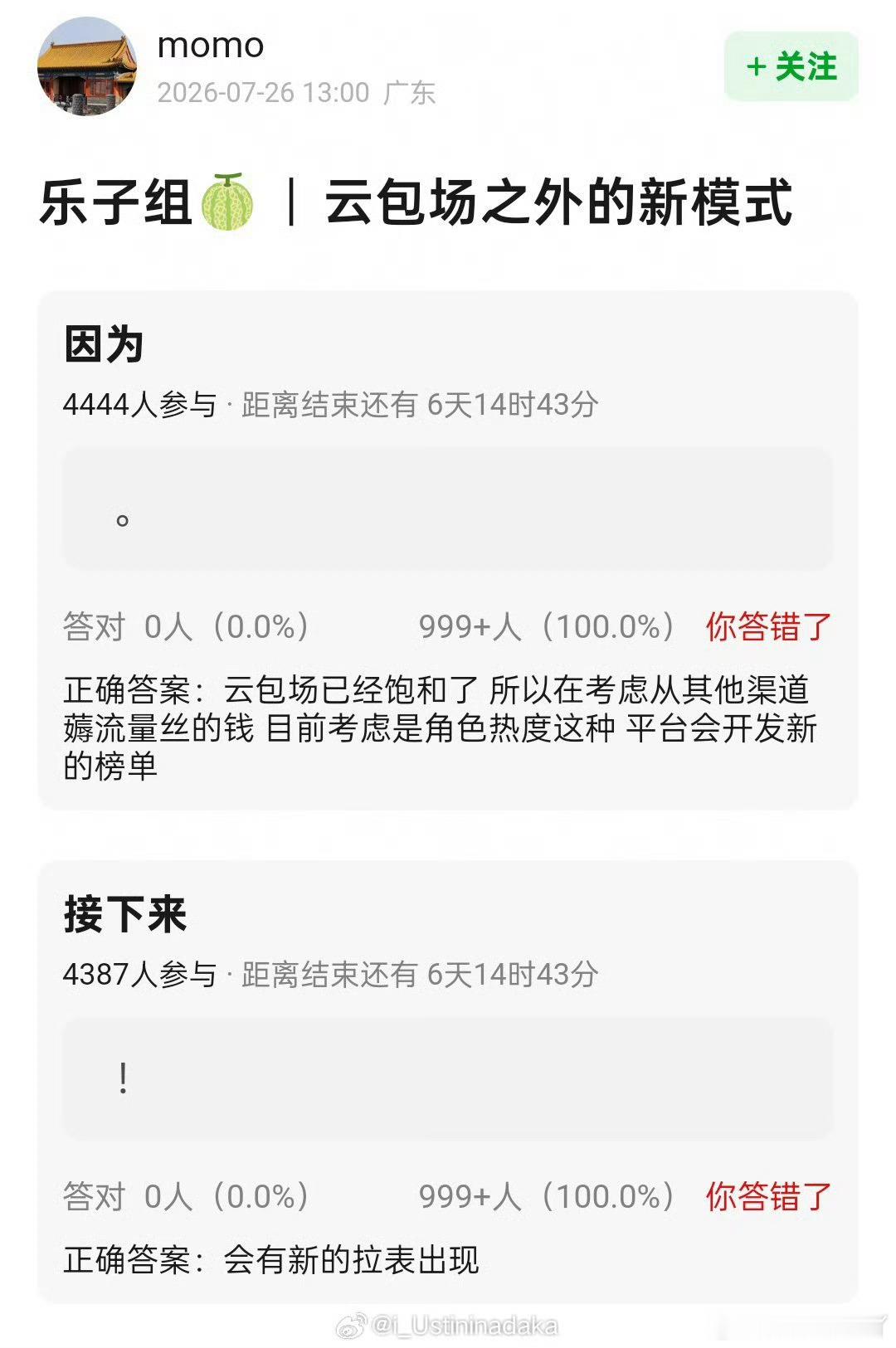 请所有流量拒绝角色热度，因为角色热度拉不进观众，而且我觉得这玩意就和讨论量一样，