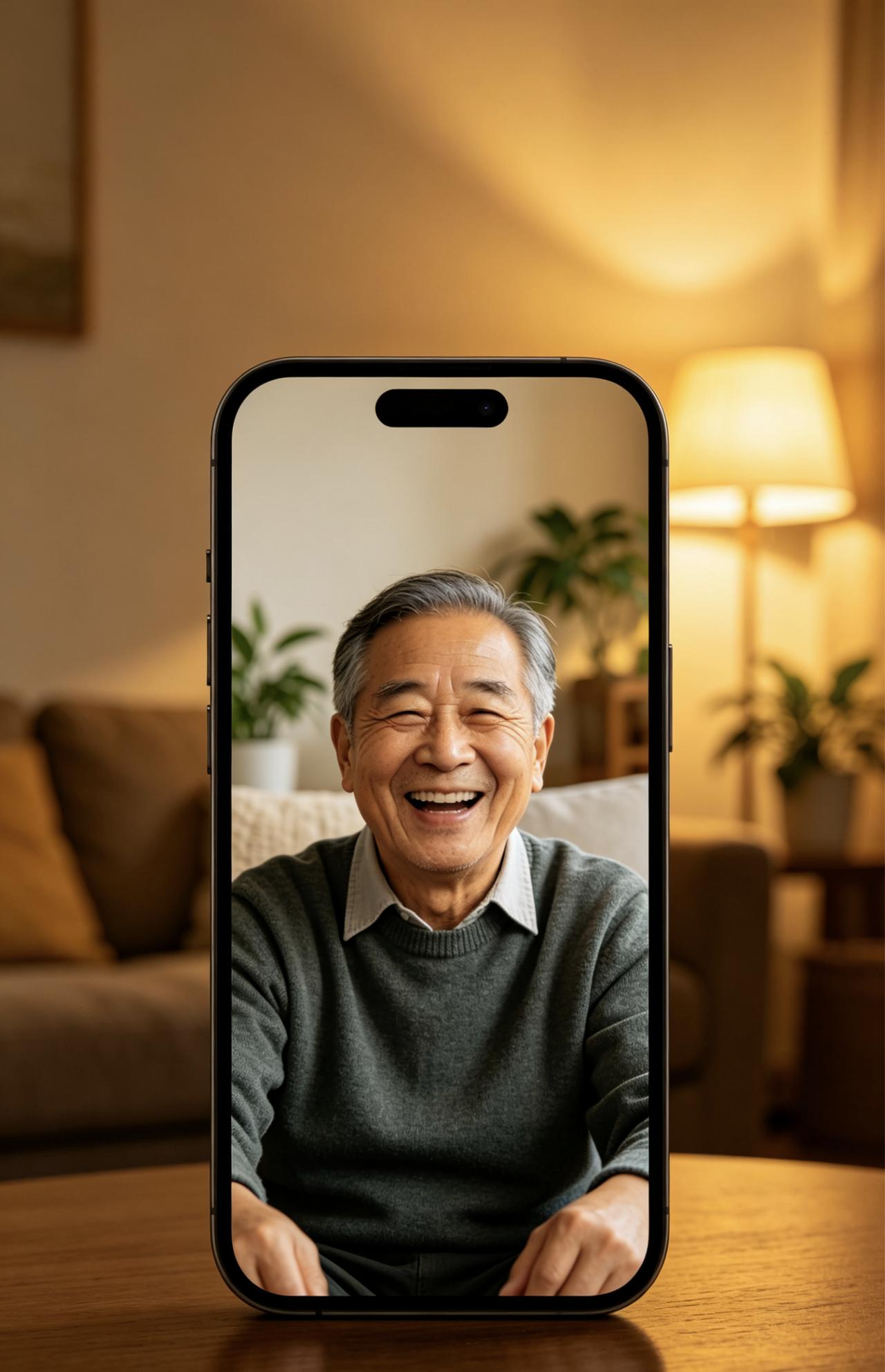 去年给爸换了智能手机，教了他十几遍视频通话，他总是点错。那天我急着开会，冲他发了