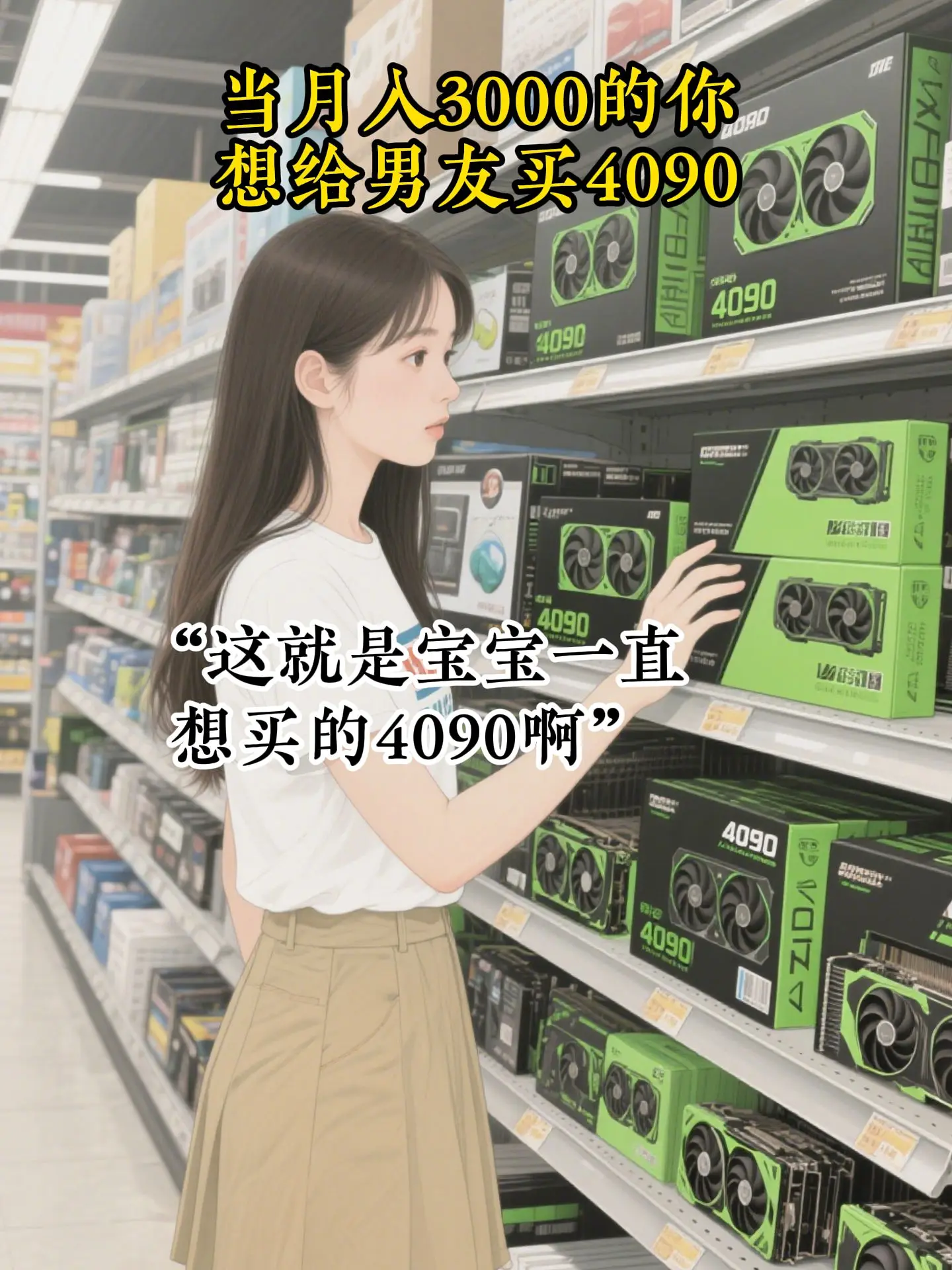 “我不要4090，只要一个“海苔饭团””