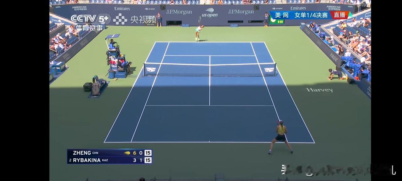 牛来！6:3，郑钦文挑战莱巴金娜先下一城！


美网八进四，郑钦文遇到了世界第二