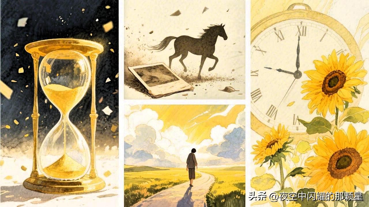 时光如马，蹄下生风。
与其在昨日尘埃中叹息，不如在今日阳光里前行。