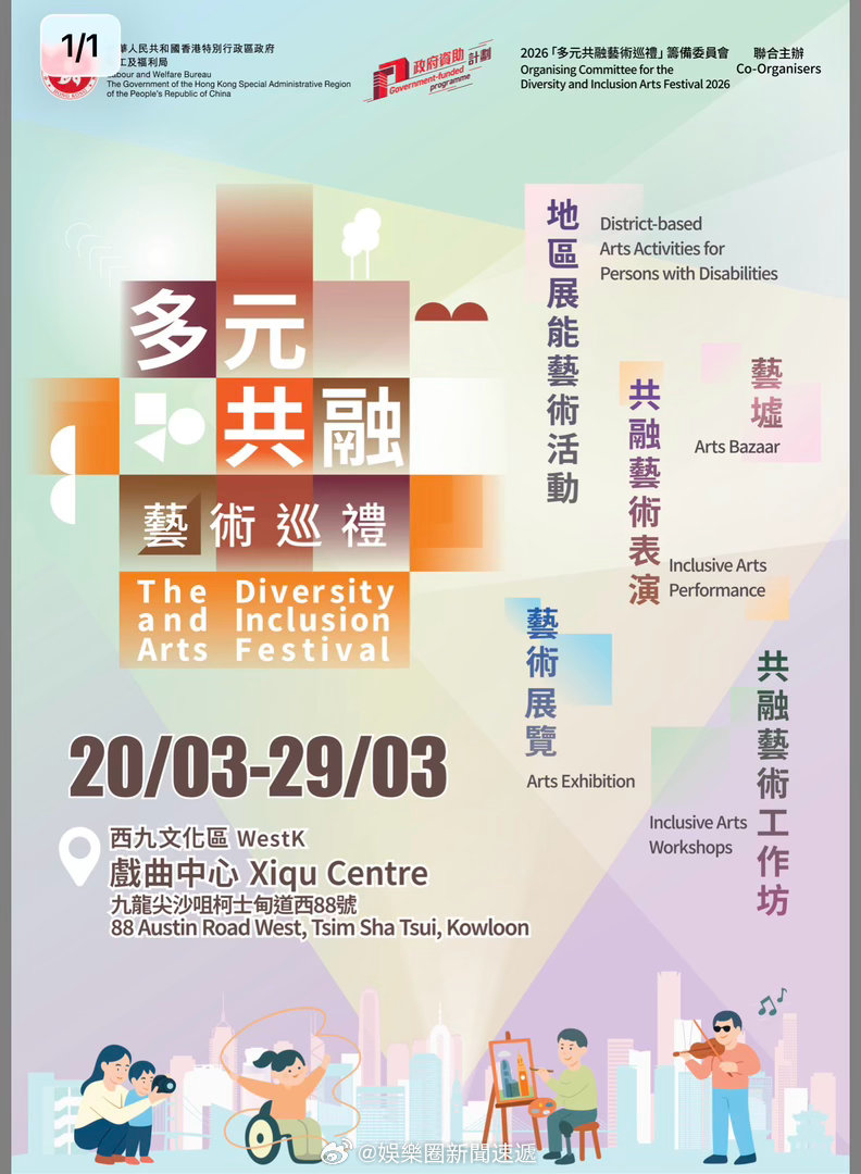 充满溫暖的国际大都会香港 「2026多元共融藝術巡禮 開幕典禮昨日舉行.…...