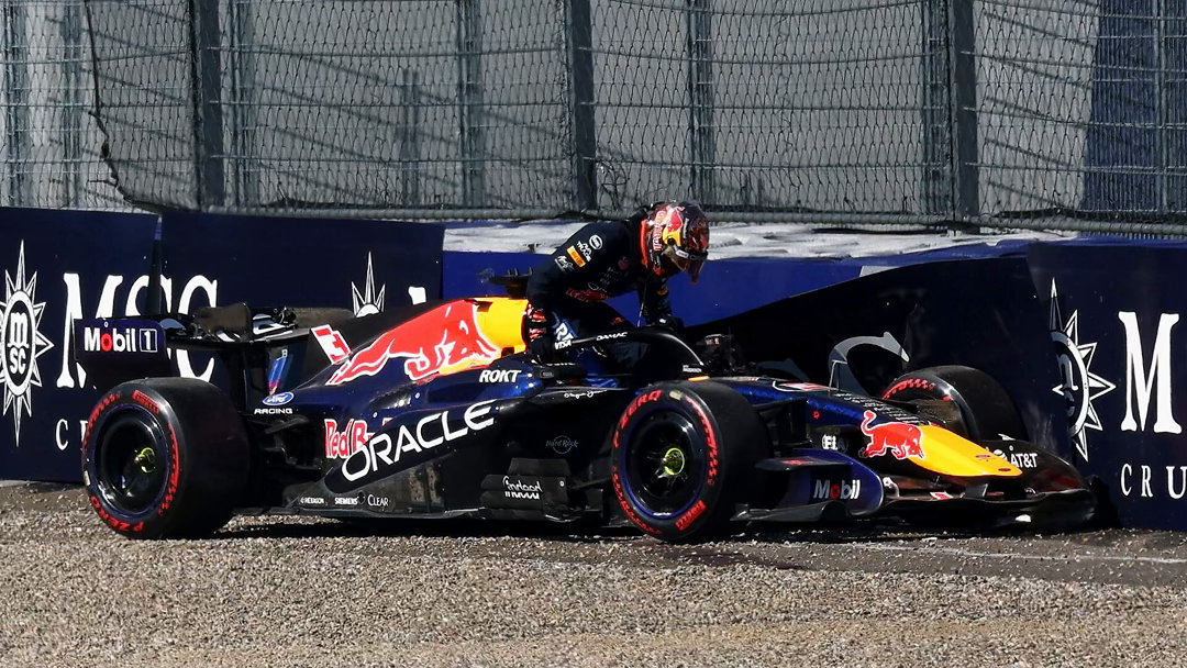 F12026f1奥地利大奖赛 维斯塔潘的事故是由于尾翼关闭故障引起的 