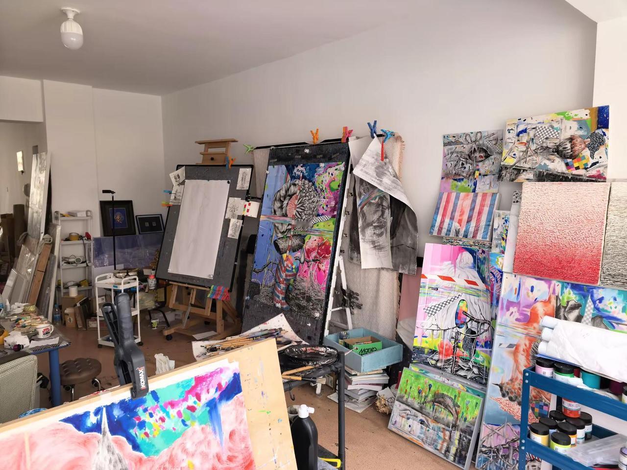 艺术家工作室。工作室，家工作室 工作室 艺术