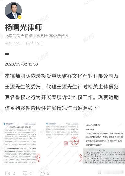 王源维权案进展艺人维权，从来不是小题大做，而是对网络秩序的一次表态。从固定证据、