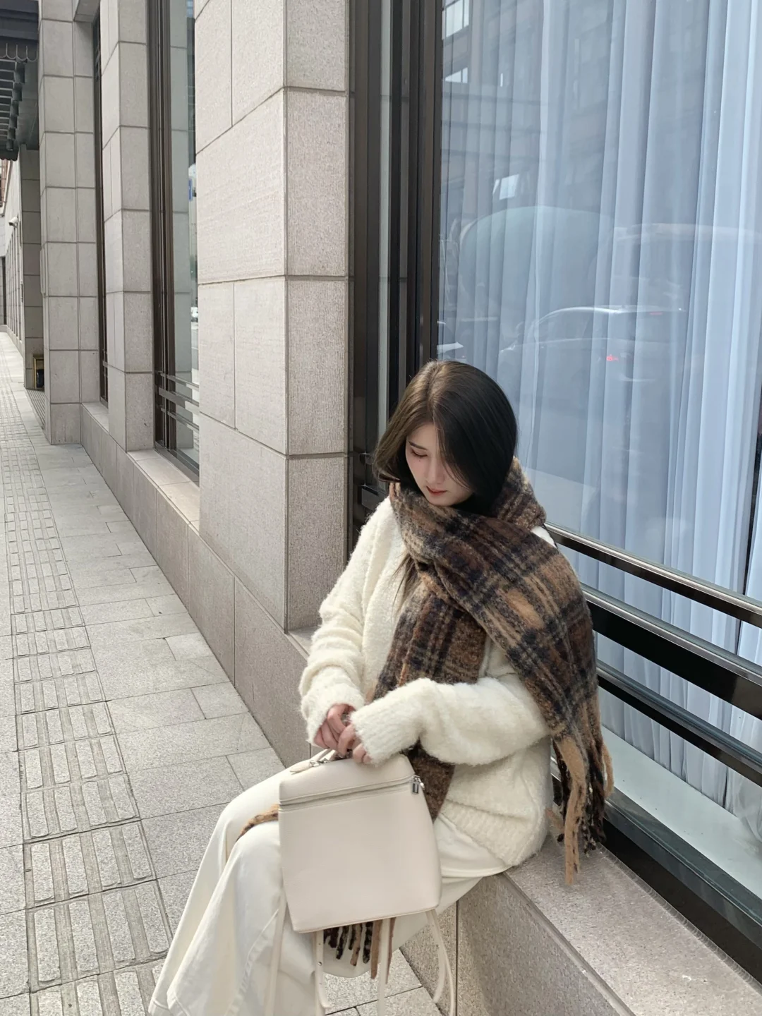 135微胖｜allwhite⛄️周末魔都chill一下～