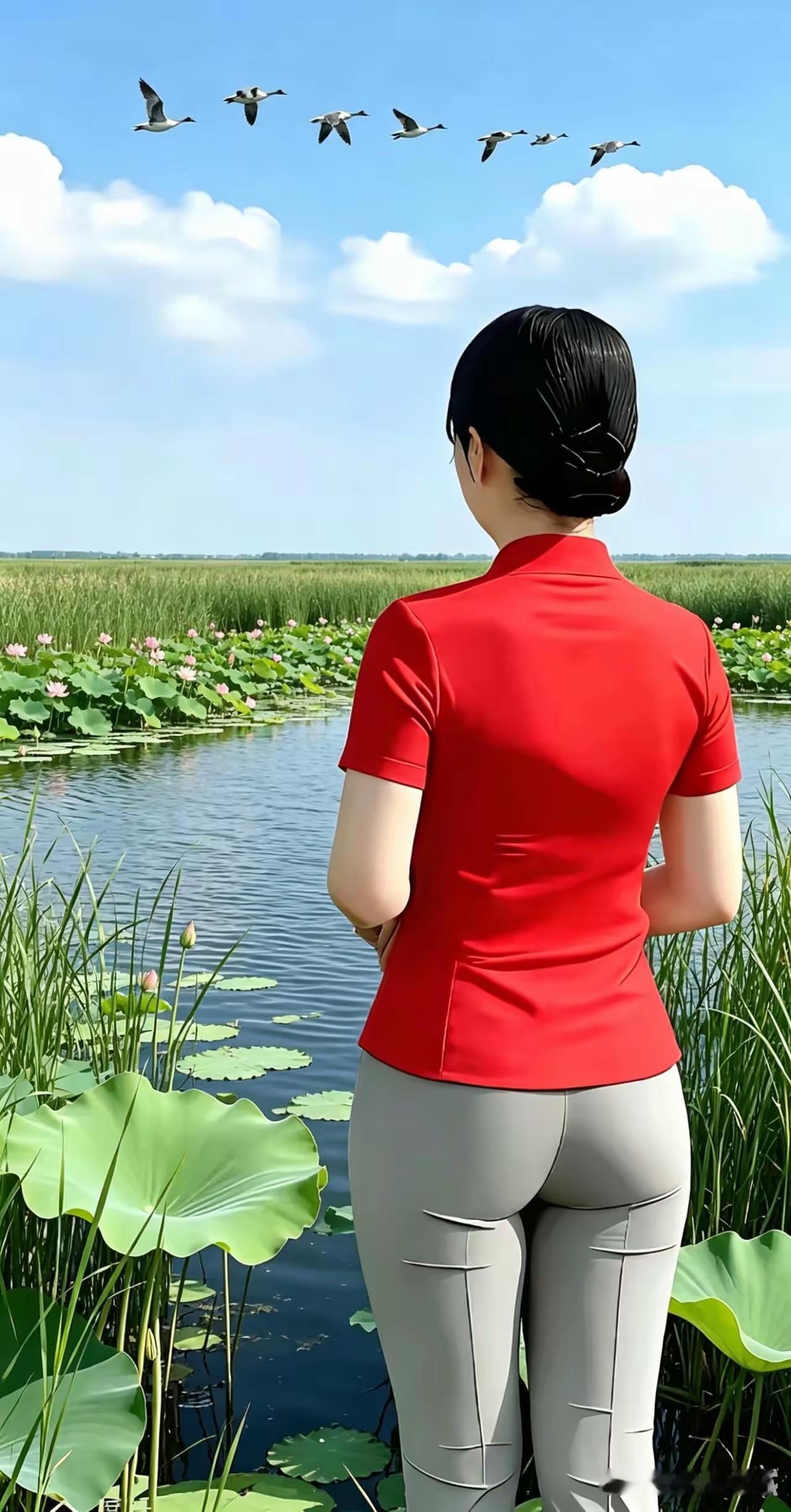 再看看家乡的山山水水，一草一木。
