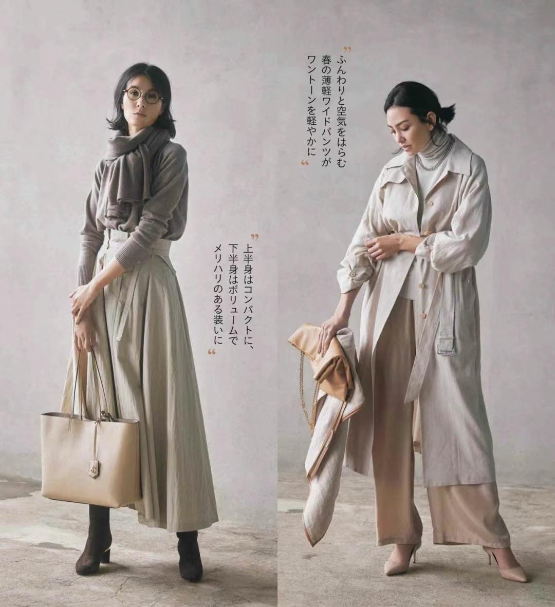 40+的女人别穿太花哨，试试“同色系”搭配，温柔优雅显气质
40+的女性可以尝试