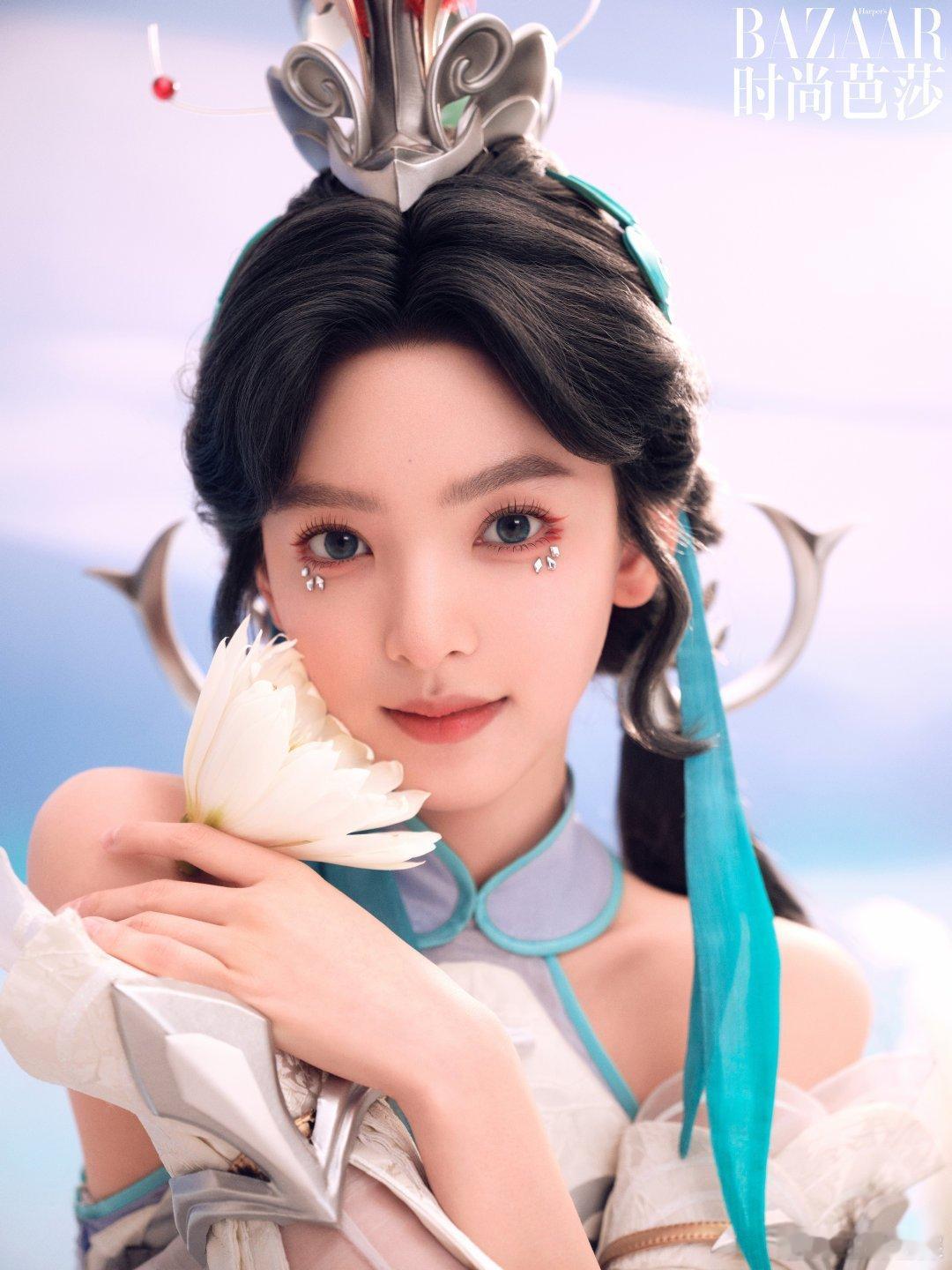 #章若楠cos王者白鹤梁神女# 章若楠cos王者白鹤梁神女真的好美啊[苦涩] ​
