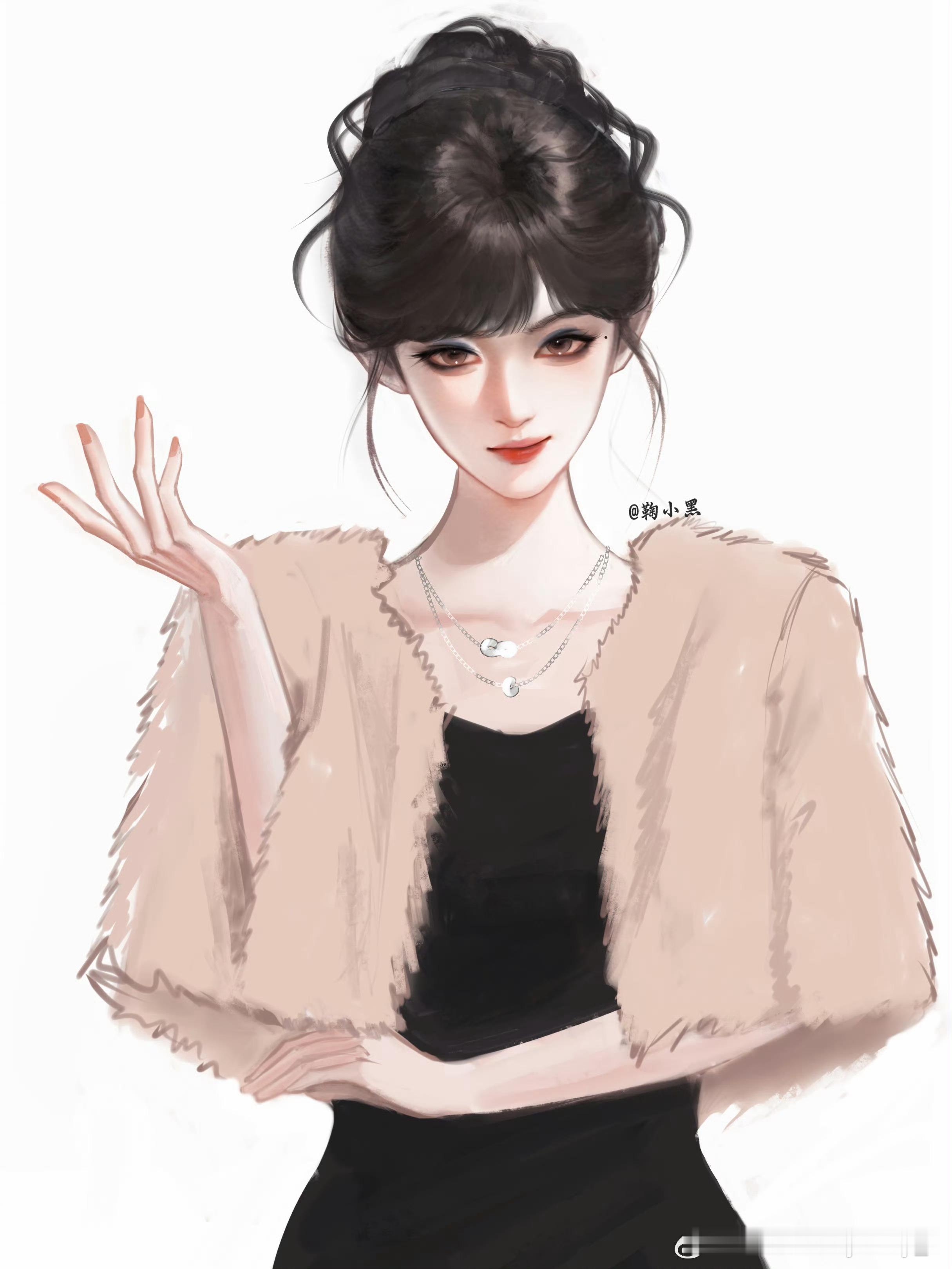 两位老师画得真的绝了俺家鞠婧祎真是大明星来的好美好美！！穿什么都好看，友情提醒:
