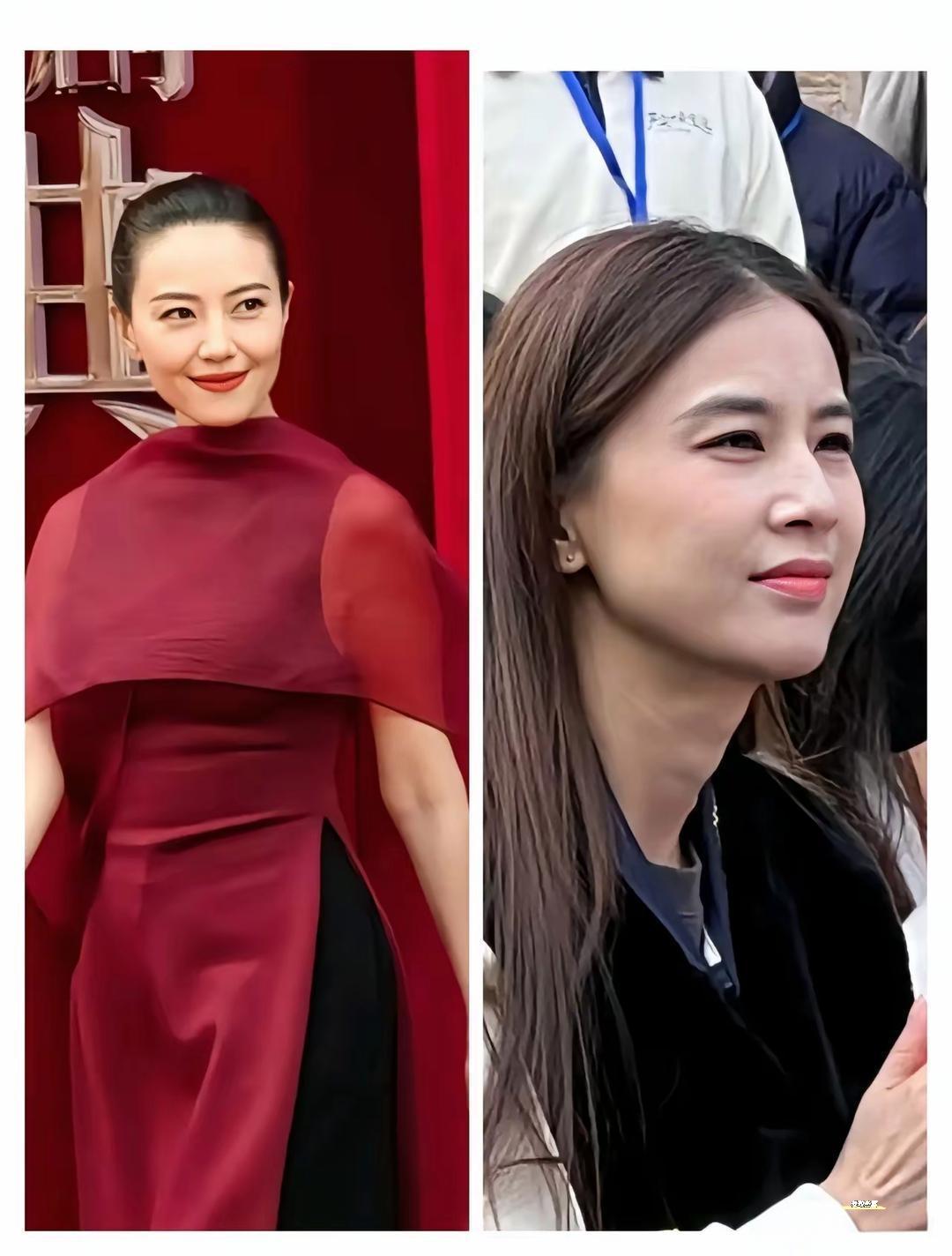 皮相美的人衰老得更明显，高圆圆就是，再精致的妆容也掩饰不了皮肉的走向。 
骨相美