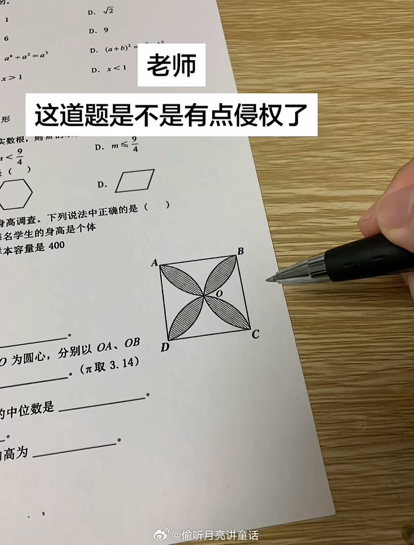 这题还能做么？LV不会把出题老师也告了吧好怕LV告我家房子
