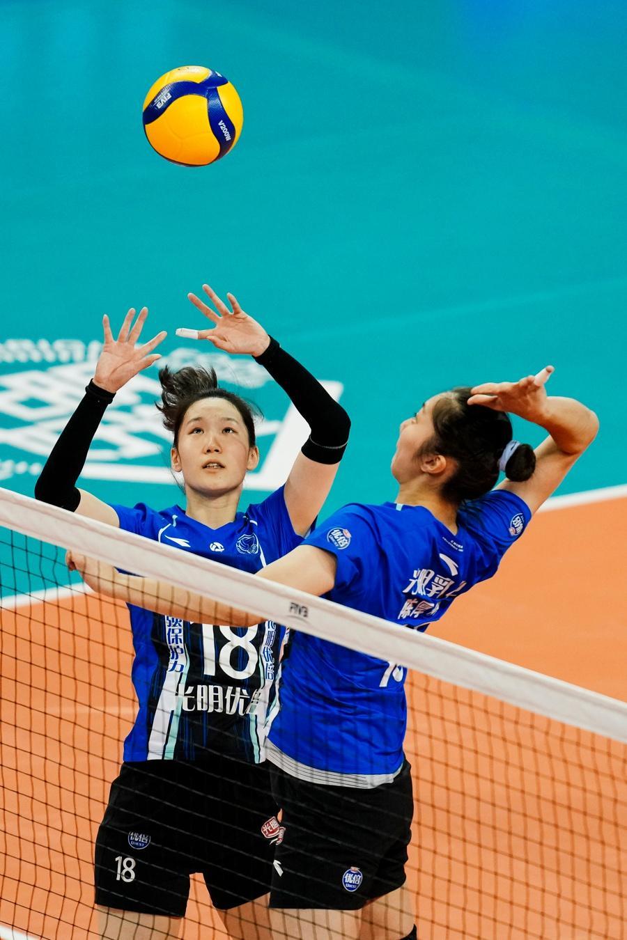 北京时间4月1日消息，2025-2026赛季中国女排超级联赛决赛继续进行，上海光