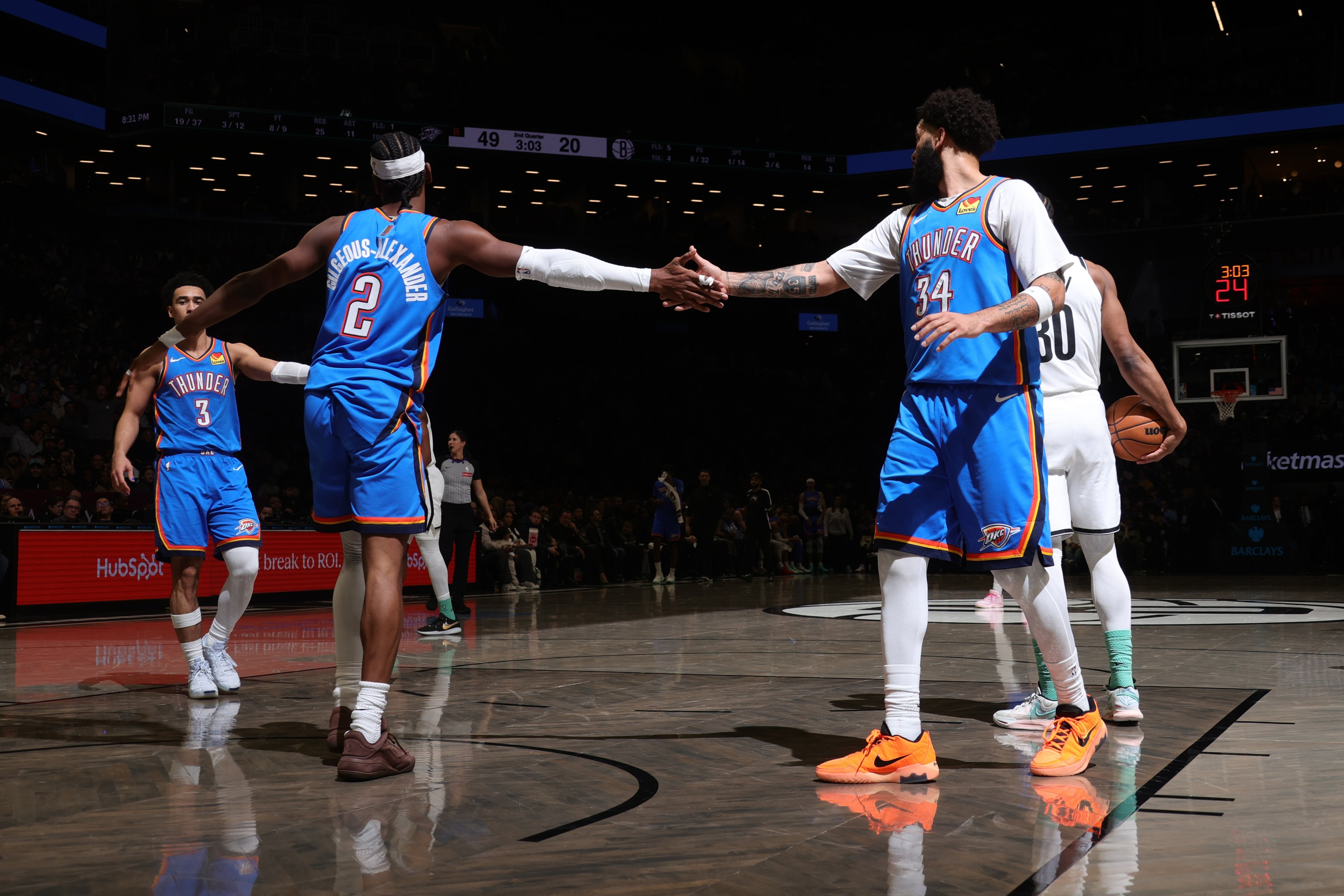 晚安大伙，晚安雷霆雷霆战胜篮网雷霆vs篮网雷霆