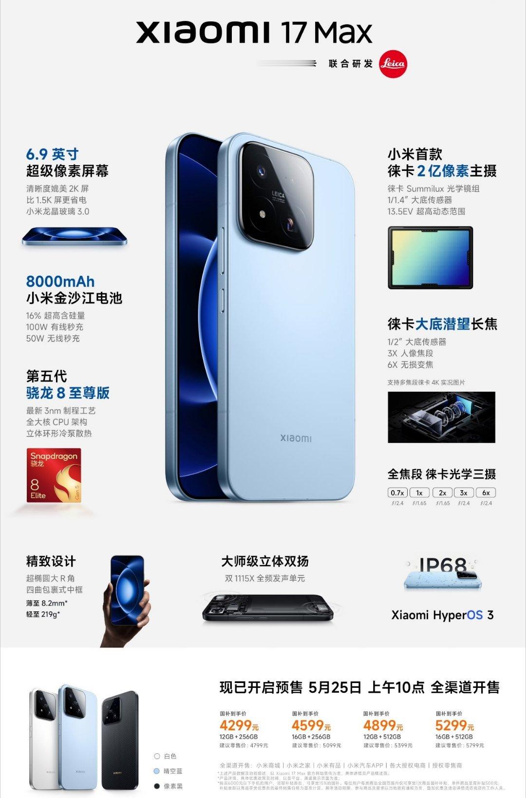 那么问题来了小米17系列怎么选 ❓❶标准版：小屏均衡，手感拉满，务实全能首选❷P