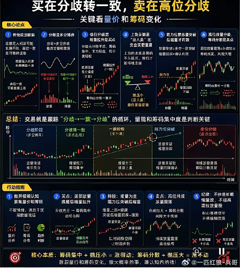买在分歧转一致，卖在高位分歧，点赞收藏！波动交易