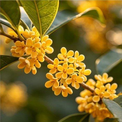 遇见艺术新城事花语早安6月12日 诞生花桂花，桂花寓意为“崇高”、“美好”、“吉