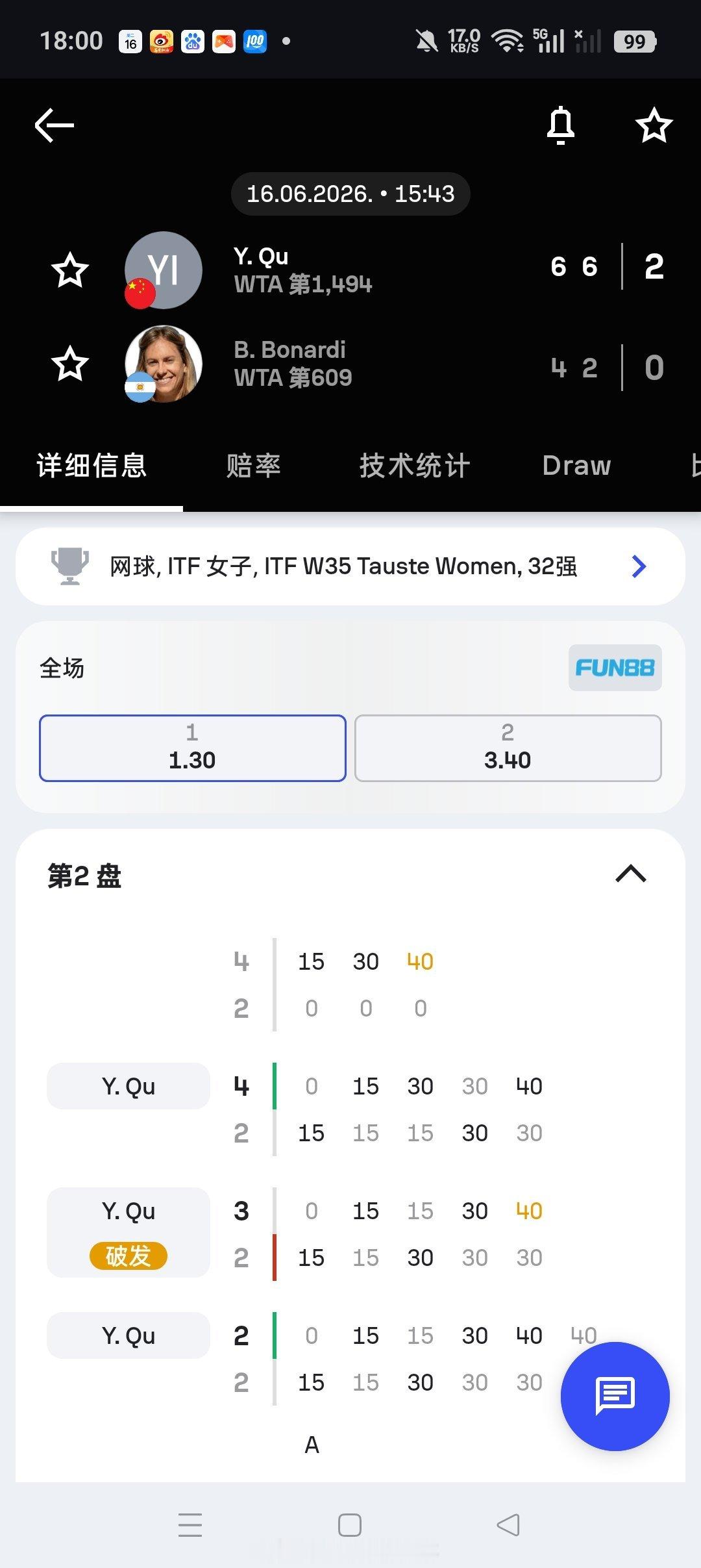 小花小草资讯小花小草资讯 【🇪🇸陶斯特W35+H】女单正赛第一轮资格赛突围的