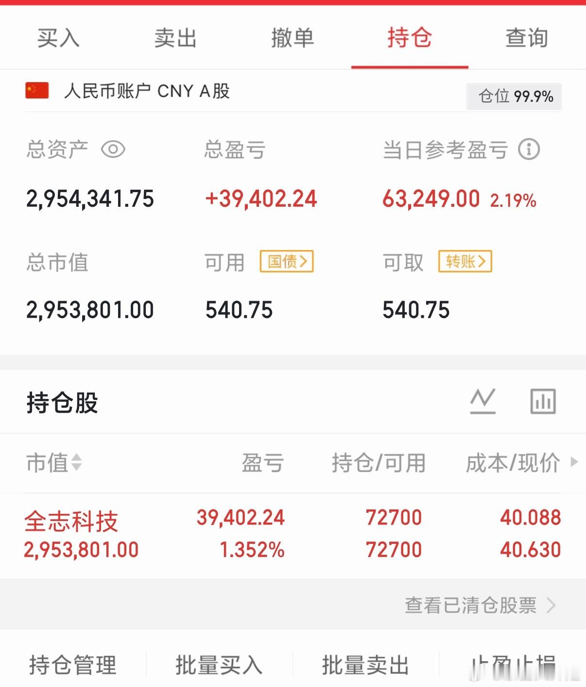 各位战友！全志LJ虽说今天收益不算多，但苍蝇再小也是肉，明天继续发力，麻烦大伙点