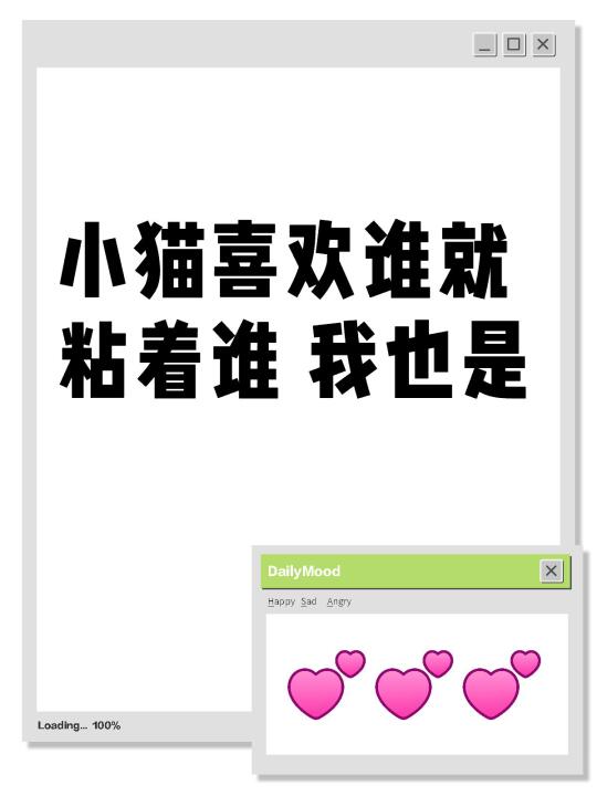 小猫喜欢谁就粘着谁 我也是