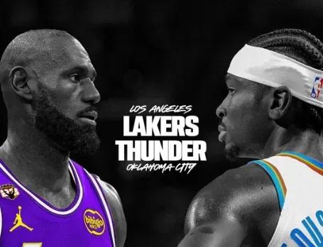 ESPN太不尊重湖人了，预测G1胜率：湖人胜率20.9%，雷霆胜率79.1%。E