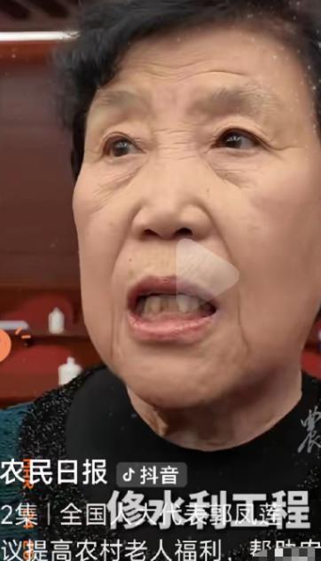 八十岁的农民代表郭凤莲，就因为在两会上说农民养老金太低，被一群连“议案”和“建议