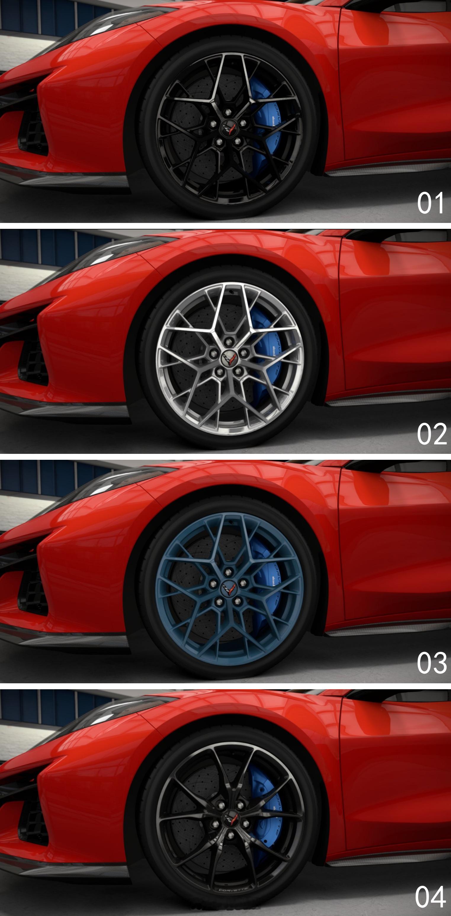 全新科尔维特ZR1X 【选轮毂】全新科尔维特ZR1X，哪双鞋好看[举手] ​​​