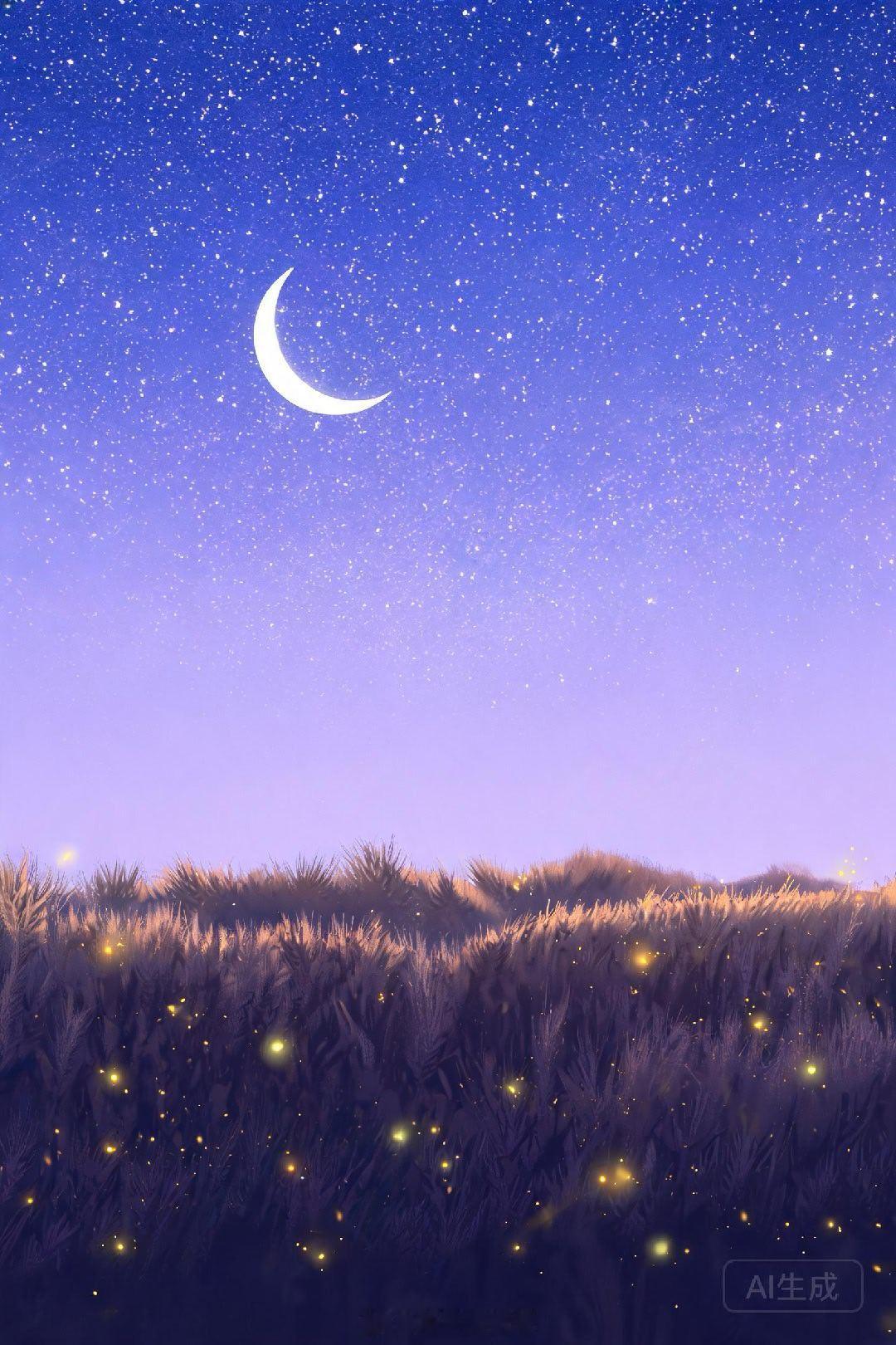 🌙 深夜星空｜芒种前夜，与星光同行距离芒种交节还有大约4个小时。今夜的天，正在
