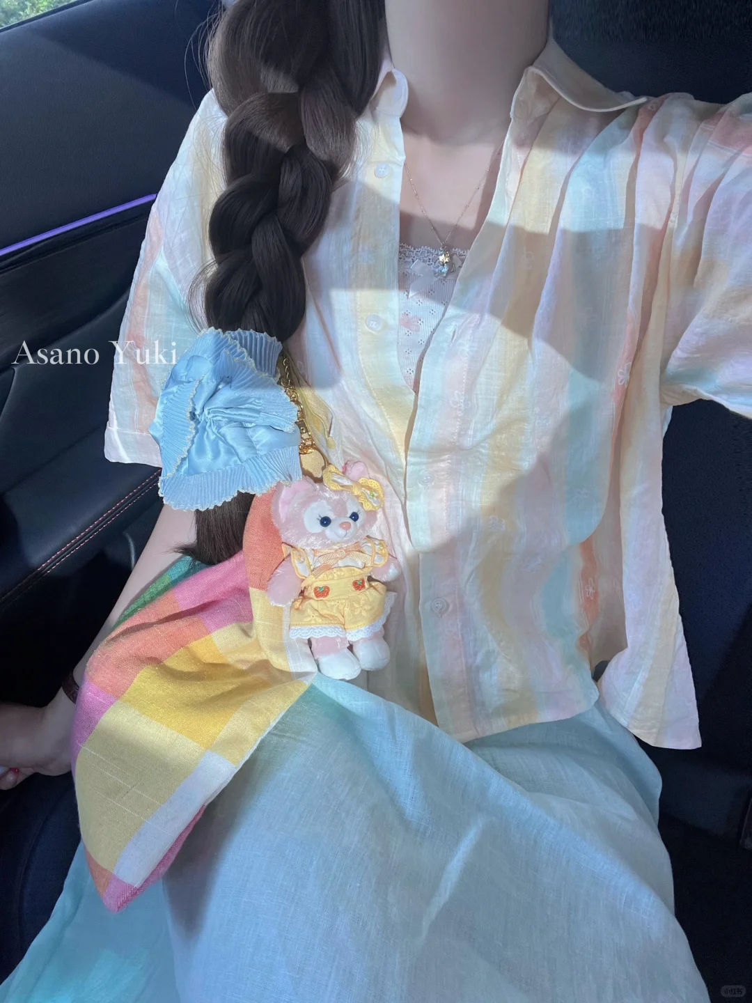 已经挂上夏日贝儿出门啦！！💛