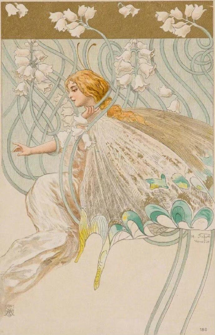 赏画|意大利·Raffaele Tafuri·蝴蝶仙子
油画 艺术