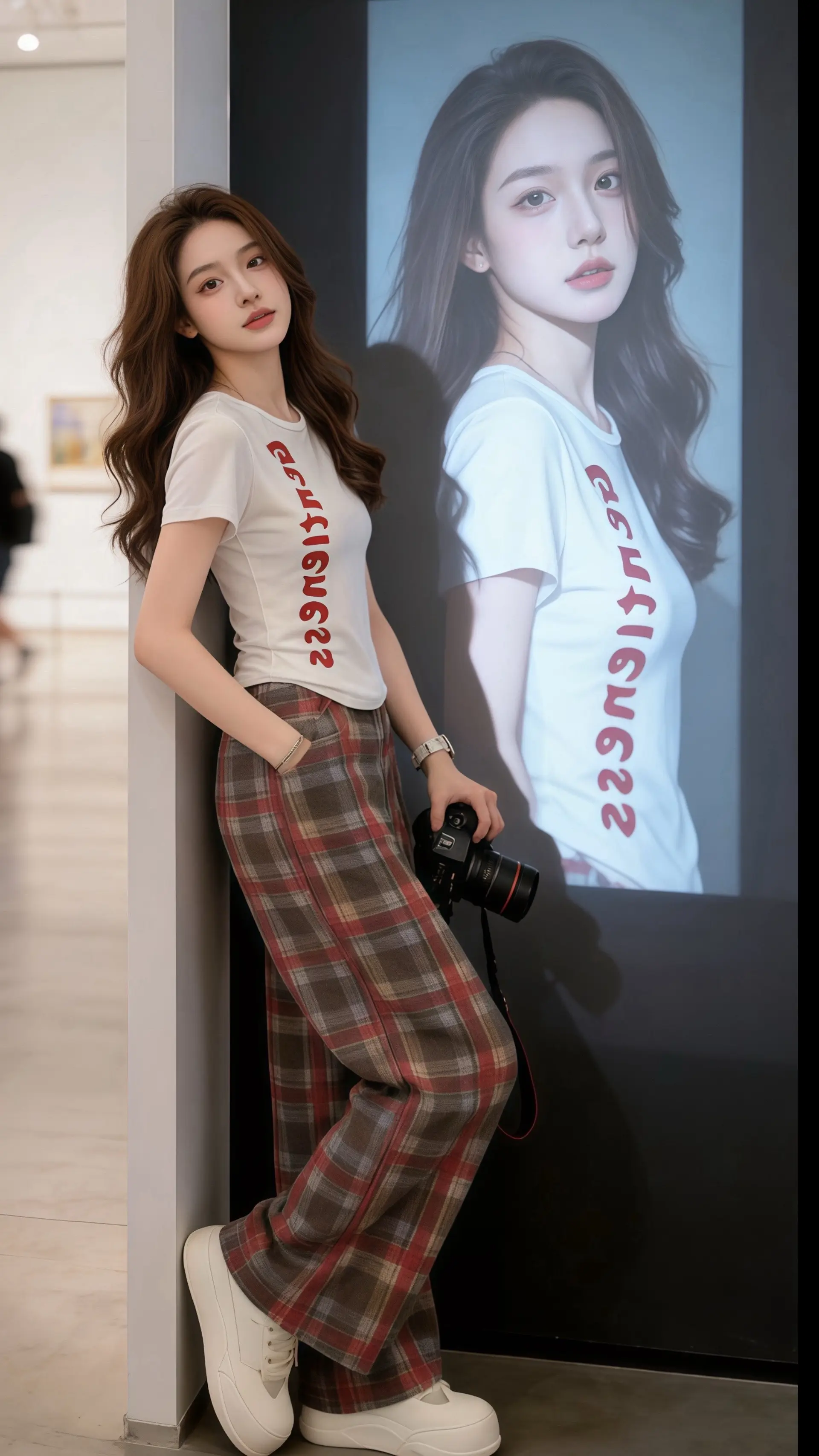 被易梦玲的中式美征服了法式鱼骨裙自带白月光滤镜姚安娜淡蓝色流光长裙造型...