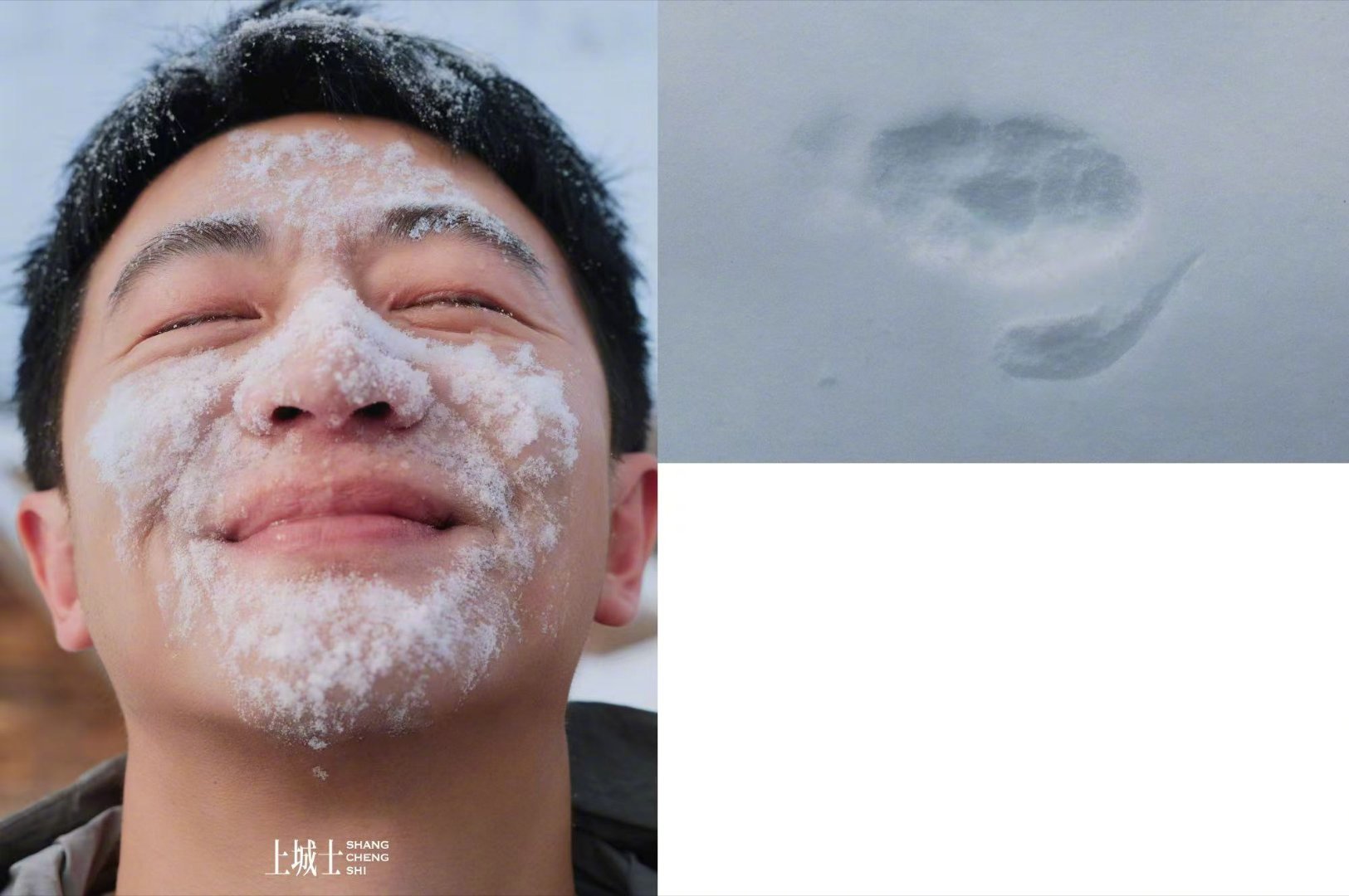 黄轩睫毛上落了雪黄轩雪落在睫毛上，每一帧都像电影截图，清冷又温柔，这颜值和气质真