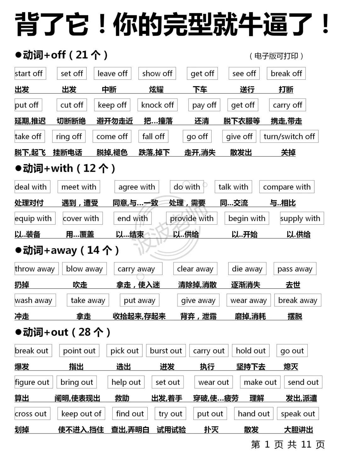 7天背完！你的完形就牛逼了！啃透轻松130+！