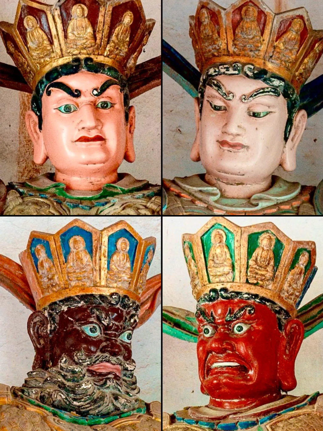 兜率寺“四大天王”走心了，表情有点小傲娇