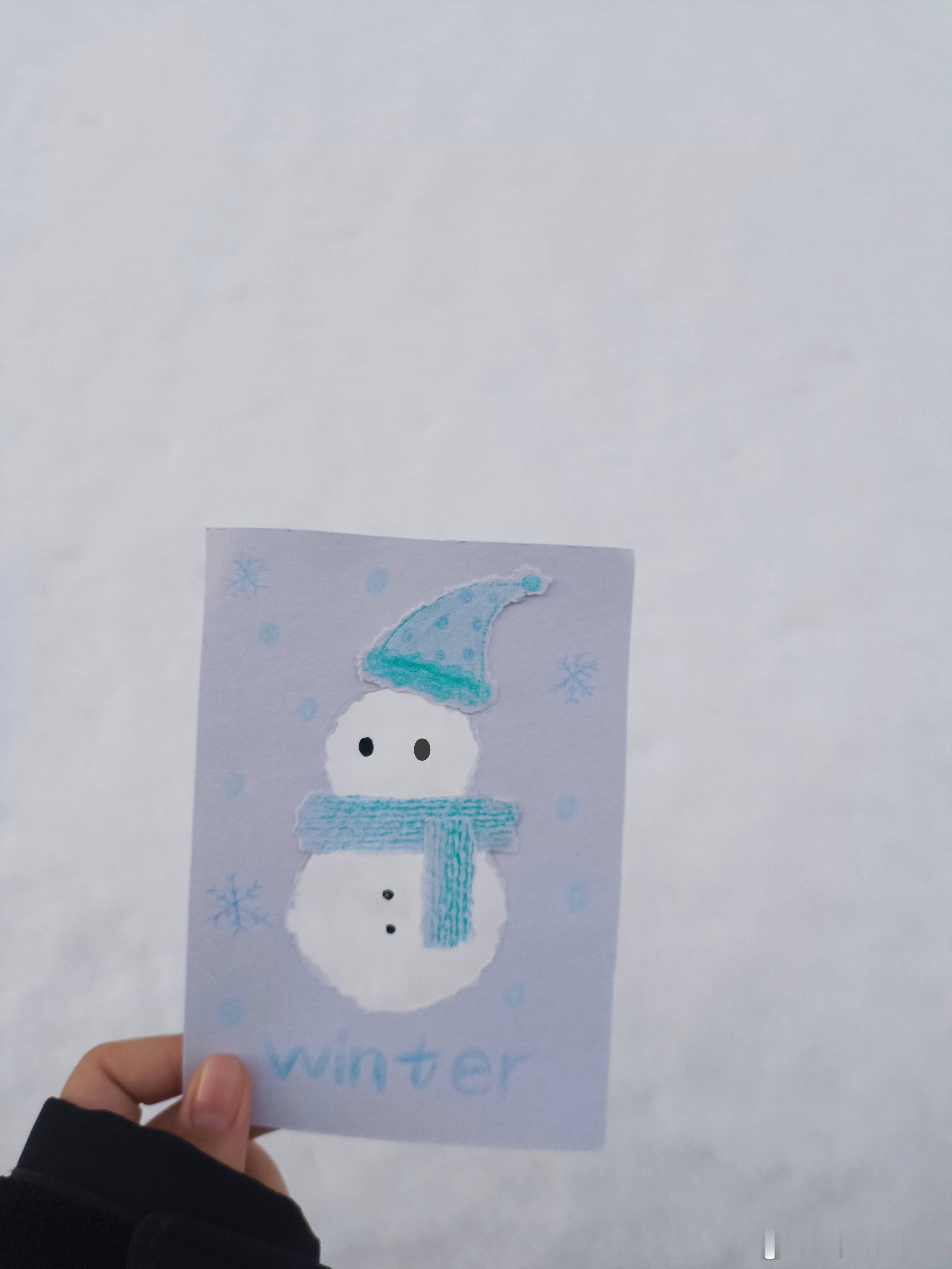 送你小雪人☃️ 要不要 