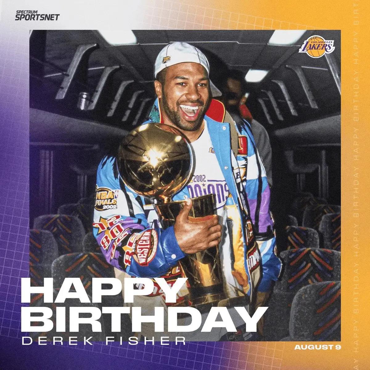 湖人官方晒图祝贺费舍尔生日快乐，在你看来小鱼是不是 NBA 历史上最强的角色球员