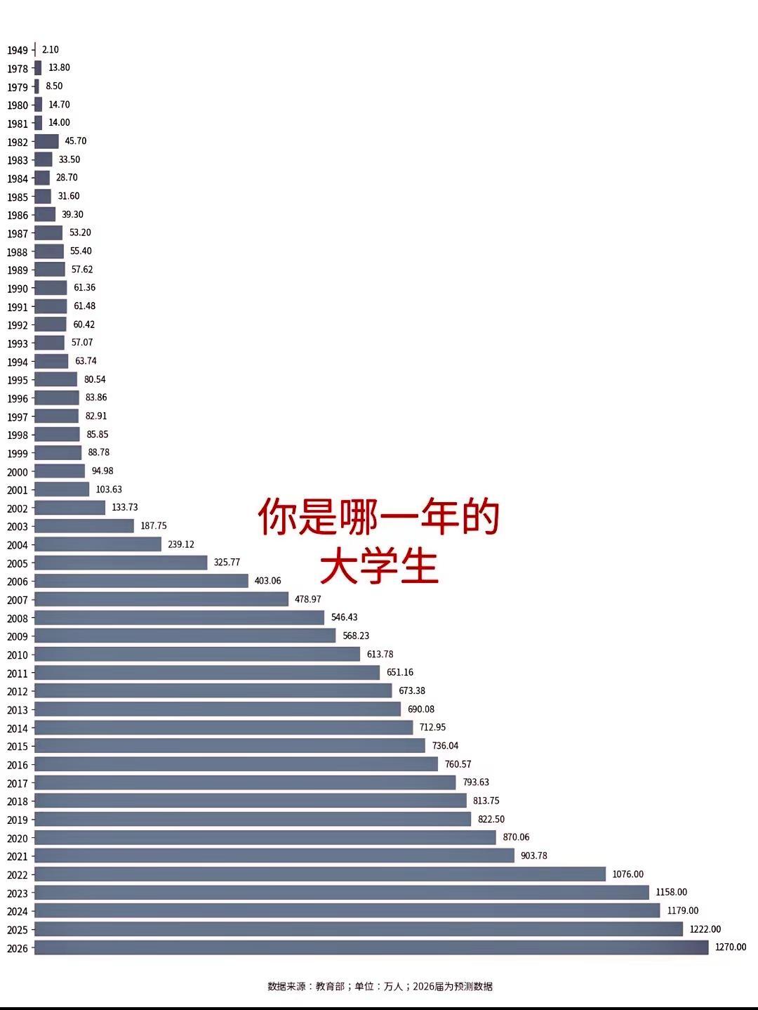 你是哪一年的大学生？