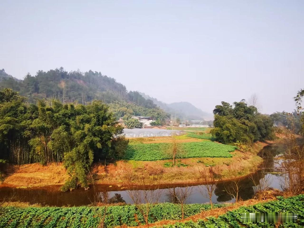 荣县鼎新照石河罗家滩下游风光