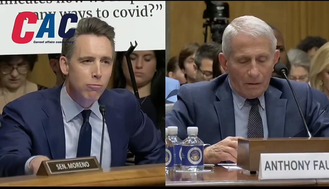 福奇这辈子万万想不到会如此狼狈，在国会听证会上一问三不知，被霍利咄咄逼人的架势給