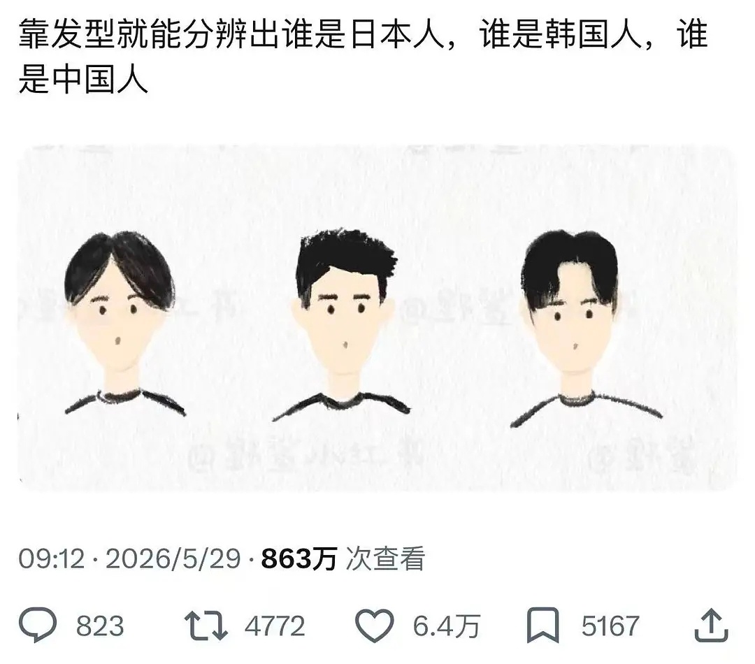 靠发型认国籍 