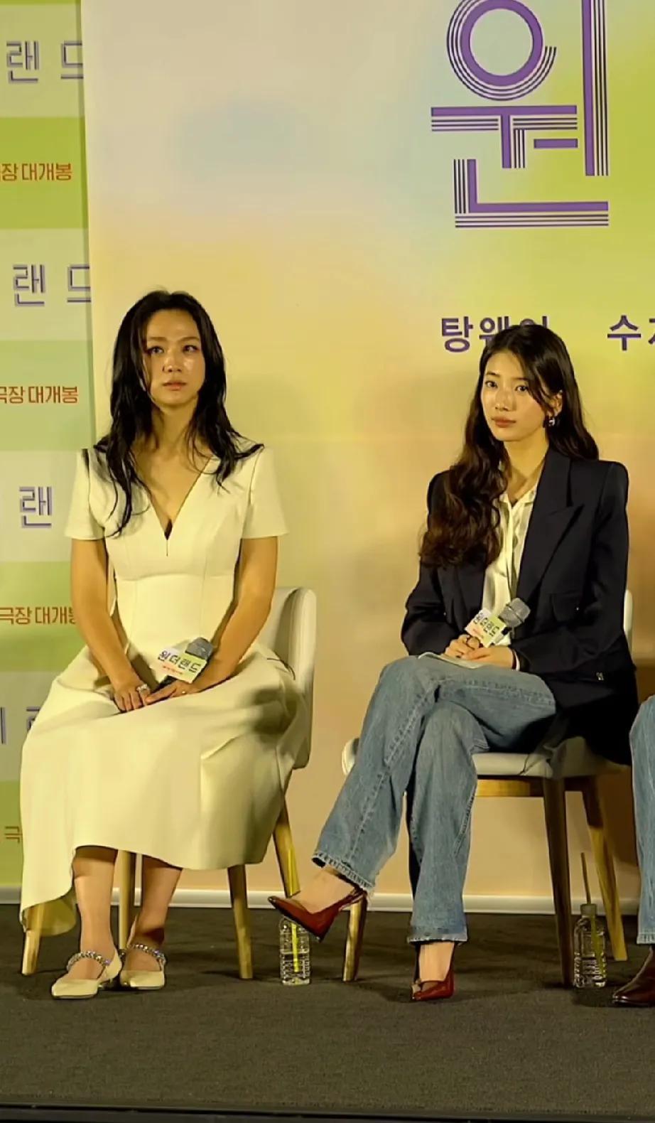 一直觉得汤唯和漂亮不沾边 但是耐看 气质绝～一般漂亮的女星真的没她有魅力～裴秀智