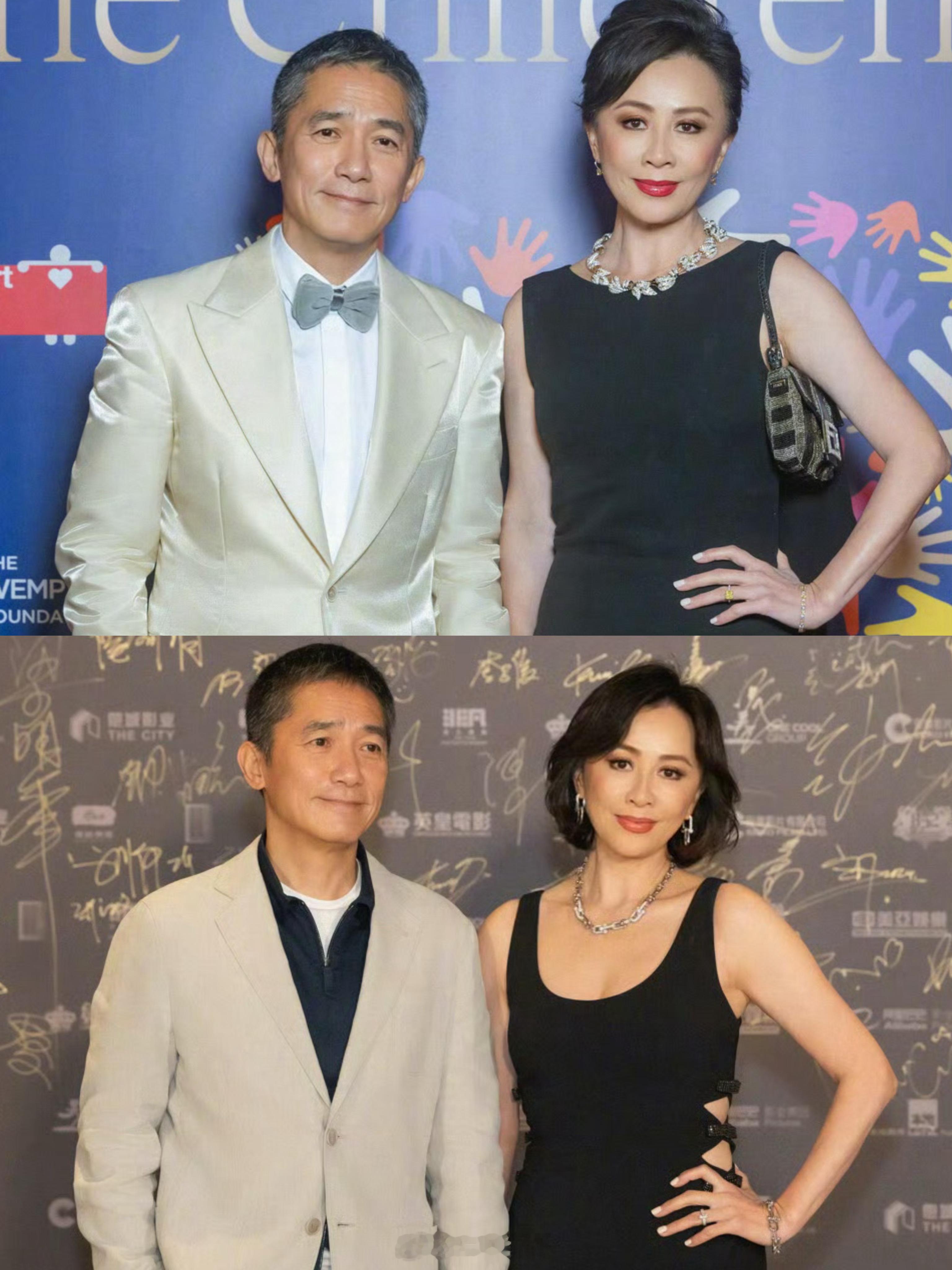 #刘嘉玲晒与梁朝伟巴黎合照# 在他们身上感受到了爱情的美好！感情一直好稳定好幸福