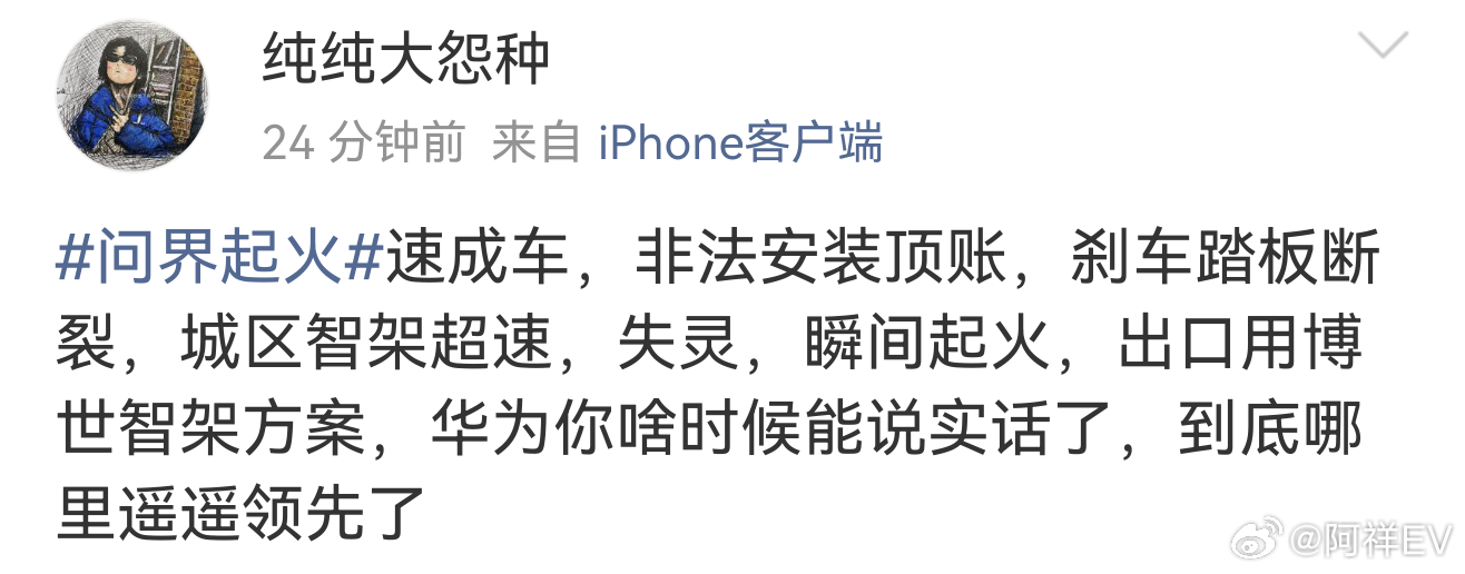 问界起火短短几句话造了好几个谣。[柯基] ​​​