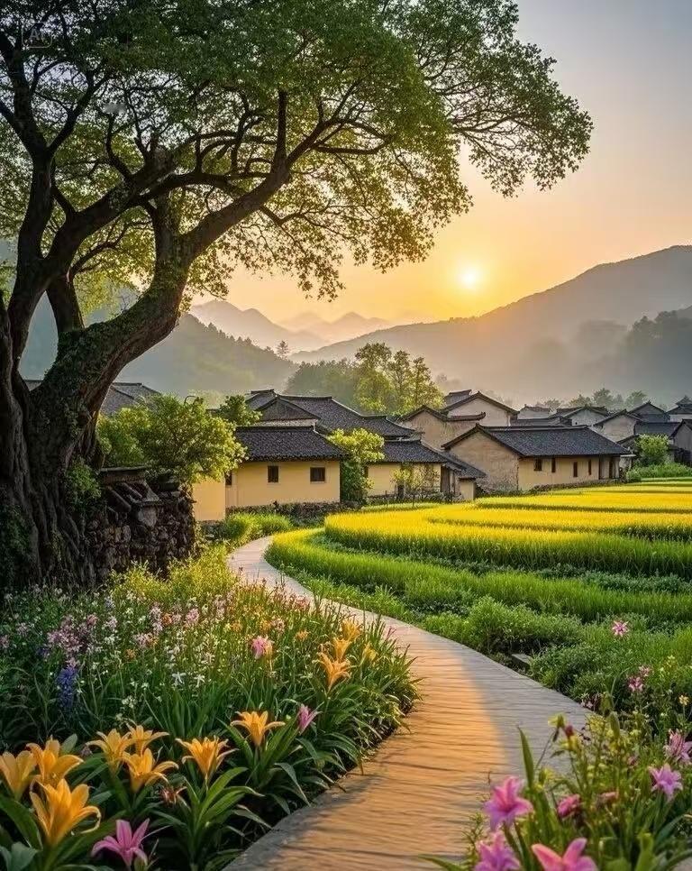 黄昏偷盏酒，晚霞倦烟愁，一帘暮云染天线，恰似如画梦。

倾琼液，邀明月，悠悠心事