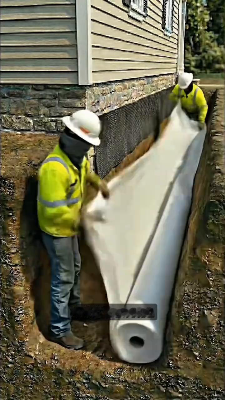 地下排水系统。
为什么国外很多房子住上100年也不受潮、不发霉？问题就埋在地基下