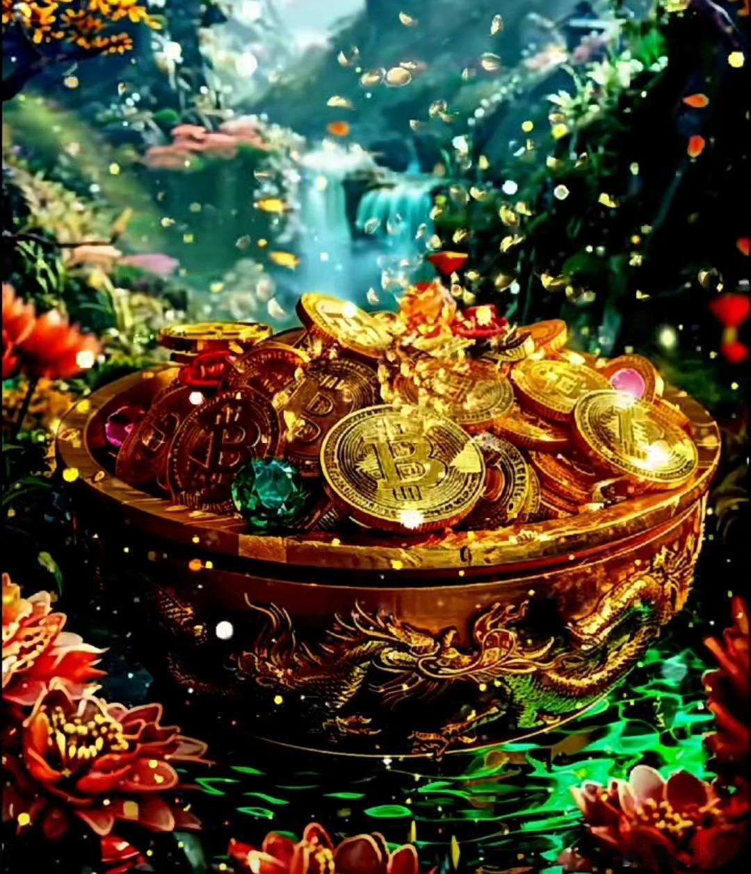 聚宝盆里面装满了金币，需要大家点赞才可以获取。快来点赞，领取金币了。 ​ ​​​