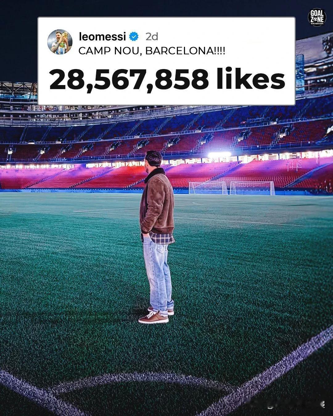 🚨官方🚨

梅西在诺坎普球场的游览帖子目前已成为2025年Instagram