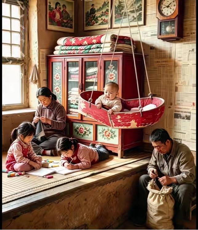 〔欣赏图片〕图中画面是东北农村七、八十年代应有的场景。号称东北三大怪之一。
①：