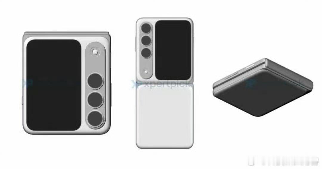 OPPO未来小折叠手机专利设计图，Find N Flip，觉得咋样？[吃瓜] ​