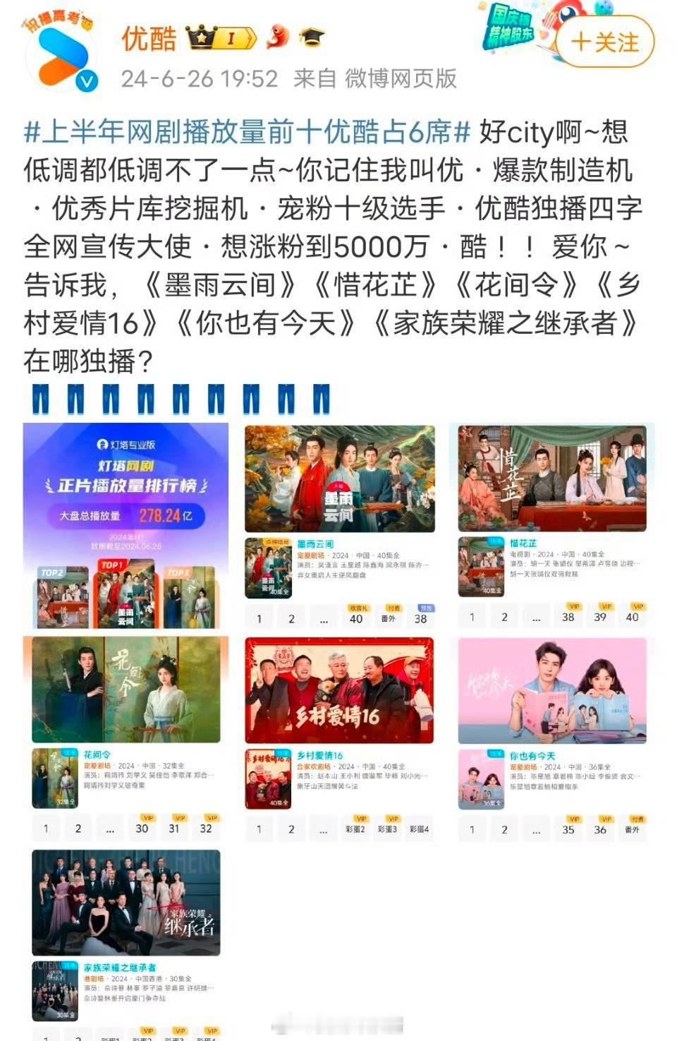 扎心了，今年爱奇艺还办不办尖叫之夜了[笑cry]好尴尬哦，尖叫都在对家两平台 ​